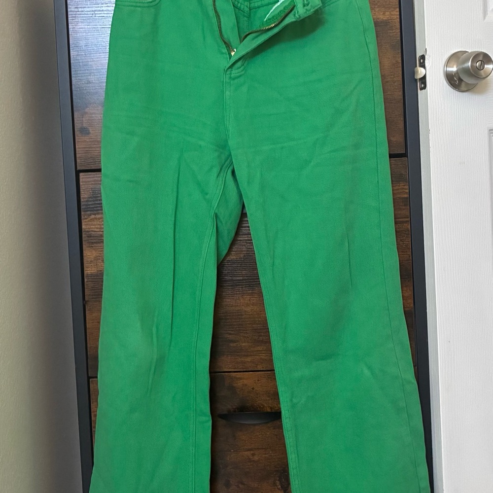 Commense Green Wide-Leg Jeans Sz-Medium/28